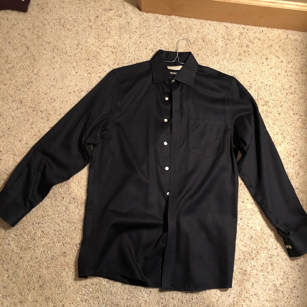 Michael Kors button up dress shirt in black
